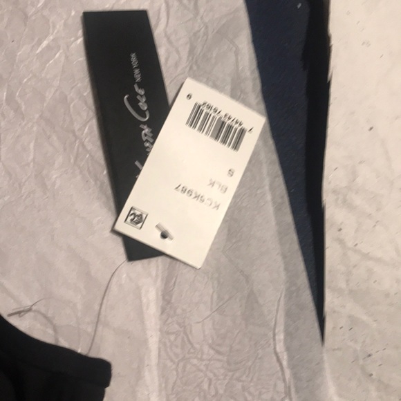 NWT Kenneth Cole Halter Underwire Bra Swim Bikini Top Small Black - Picture 6 of 11